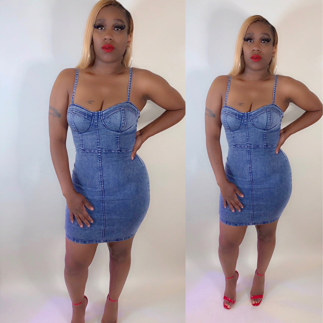 “Destiny” Denim Dress